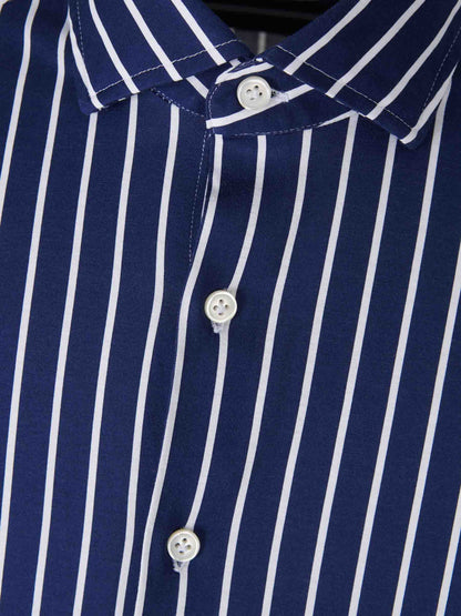 Santa Eulalia Hombre Barcelona Camisa Motivo Rayas color Azul Cobalto sku 531-006427 01 - Foto 3