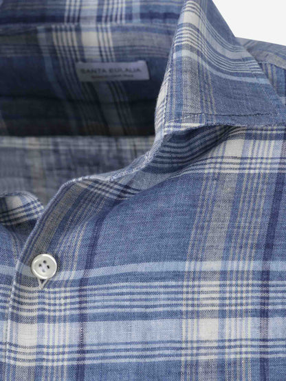 Santa Eulalia Hombre Barcelona Camisa Motivo Cuadros color Azul sku 531-006429 01 - Foto 3