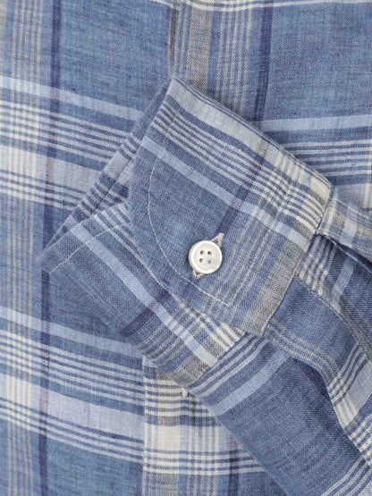 Santa Eulalia Hombre Barcelona Camisa Motivo Cuadros color Azul sku 531-006429 01 - Foto 4