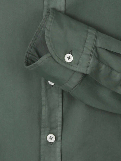 Outlet online Santa Eulalia Hombre Camisa Lisa Algodón color Verde Oscuro sku 531-006433 02 - Foto 3