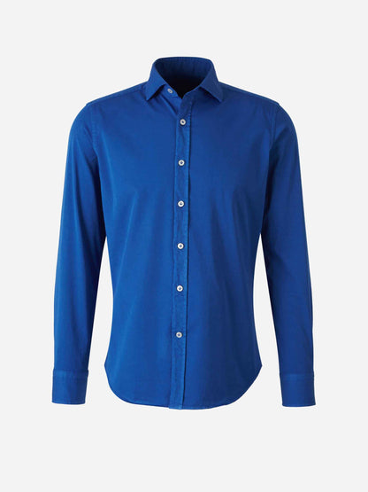 Santa Eulalia Hombre Barcelona Camisa Lisa Algodón color Azul Cobalto sku 531-006433 04 - Foto 1
