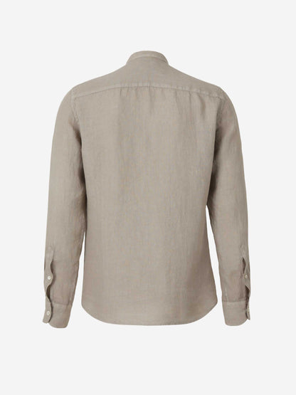 Santa Eulalia Hombre Barcelona Camisa Mao Lino color Taupe sku 531-006434 02 - Foto 2