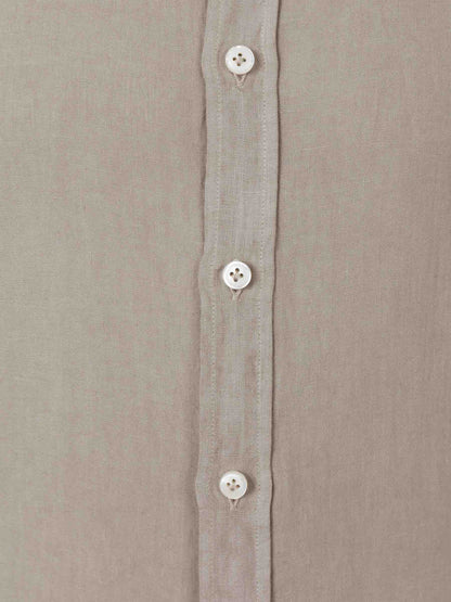 Santa Eulalia Hombre Barcelona Camisa Mao Lino color Taupe sku 531-006434 02 - Foto 3
