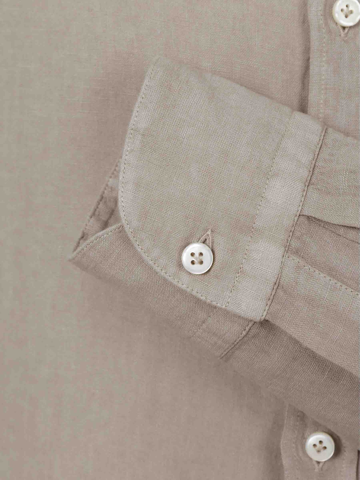Santa Eulalia Hombre Barcelona Camisa Mao Lino color Taupe sku 531-006434 02 - Foto 4