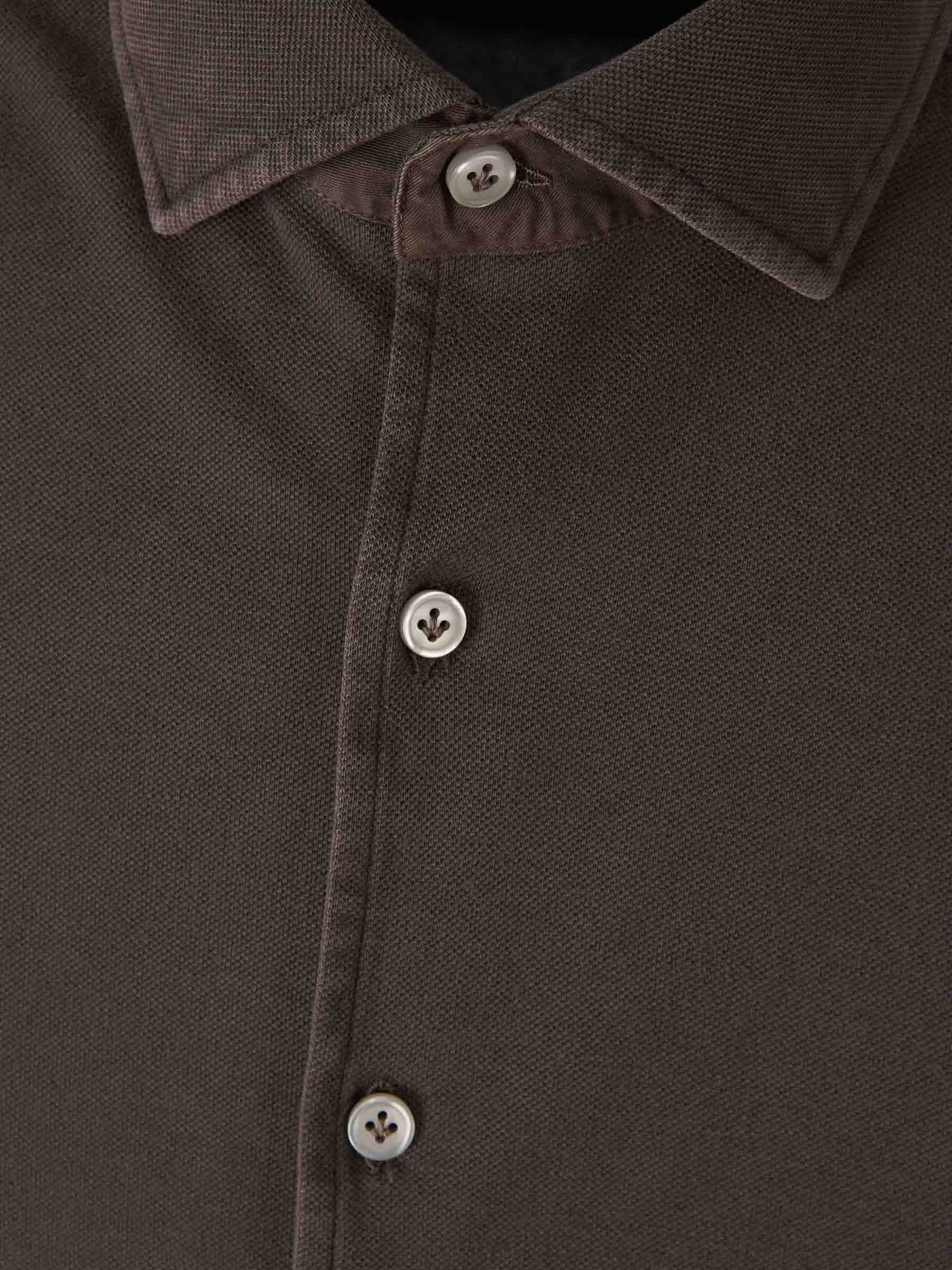 Santa Eulalia Hombre Barcelona Camisa Lisa Algodón color Marrón Oscuro sku 531-006435 01 - Foto 3