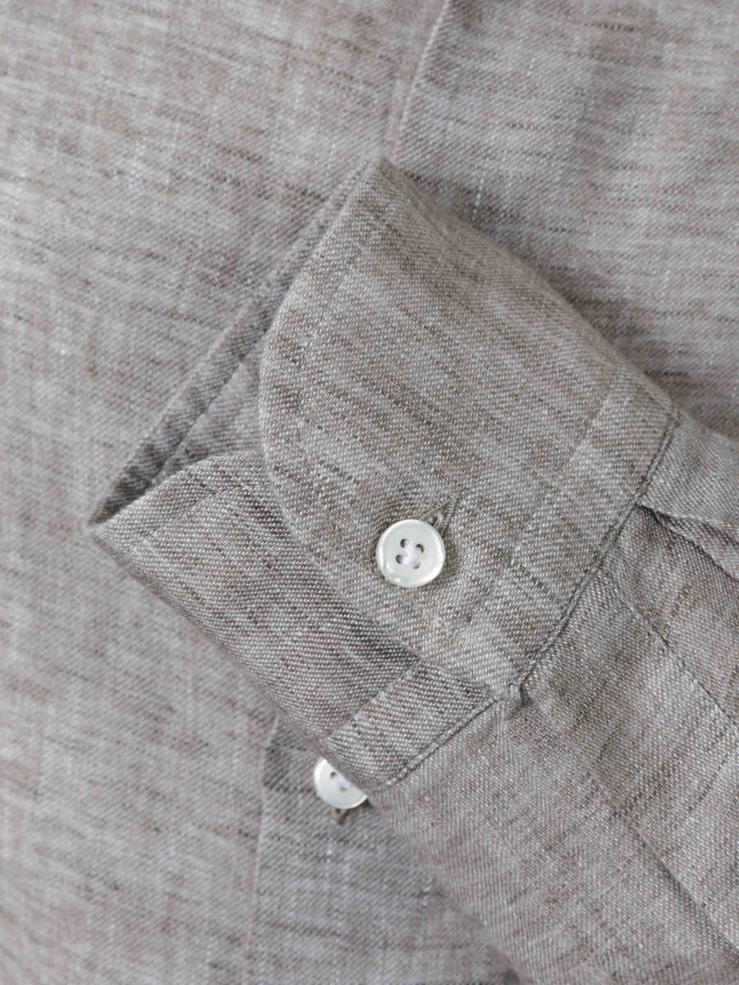 Santa Eulalia Hombre Barcelona Camisa Jaspeada Lino color Camel sku 531-006436 01 - Foto 4
