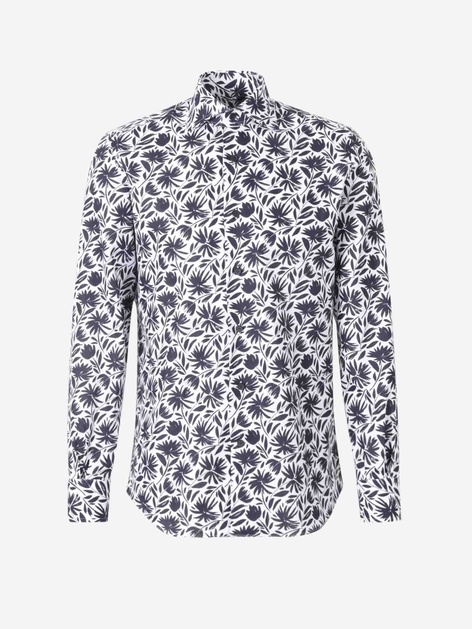 Outlet online Santa Eulalia Hombre Camisa Floral Lino color Azul Marino sku 531-006439 01 - Foto 1