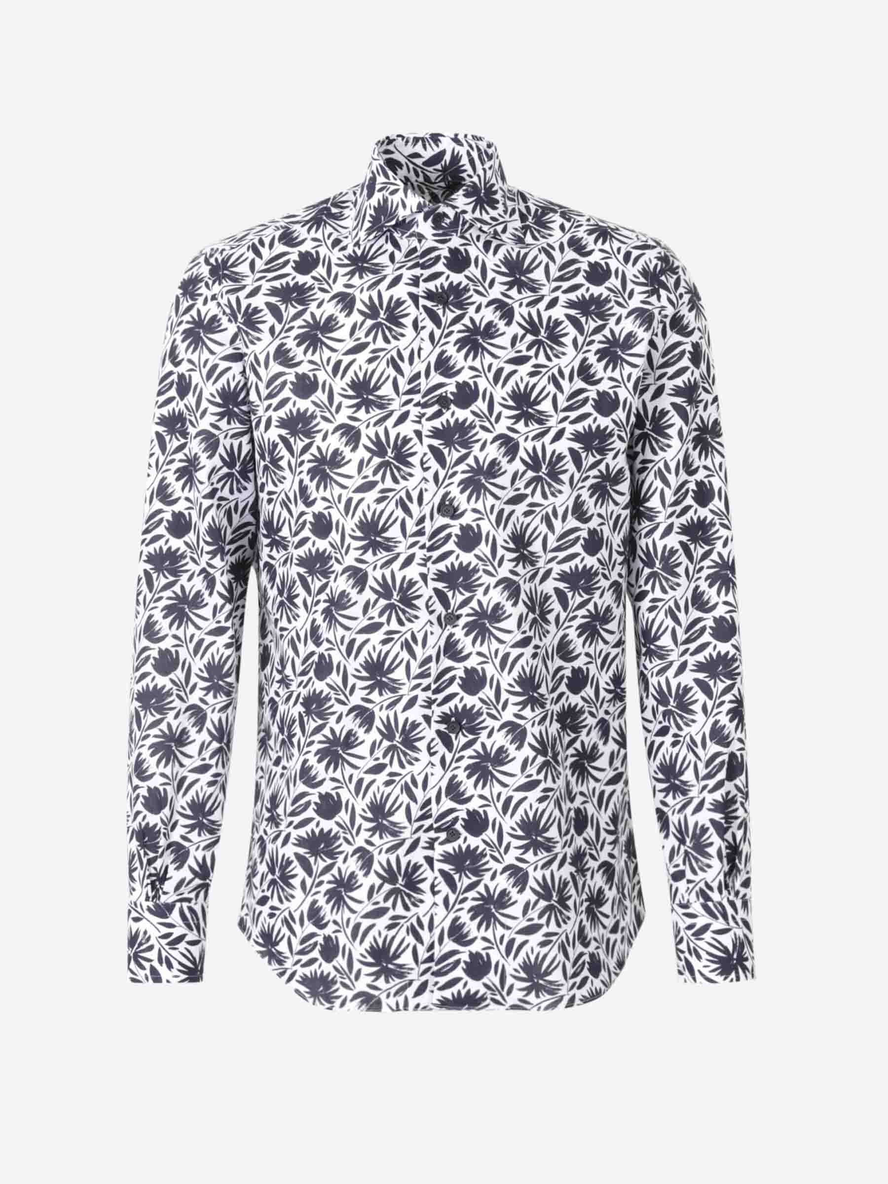 Outlet online Santa Eulalia Hombre Camisa Floral Lino color Azul Marino sku 531-006439 01 - Foto 1