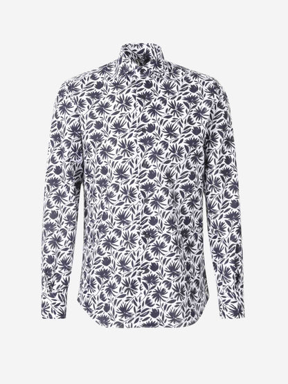 Outlet online Santa Eulalia Hombre Camisa Floral Lino color Azul Marino sku 531-006439 01 - Foto 1