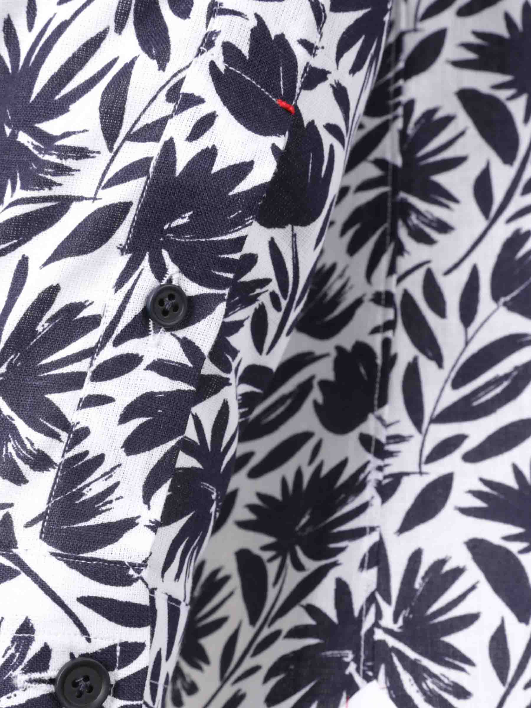 Outlet online Santa Eulalia Hombre Camisa Floral Lino color Azul Marino sku 531-006439 01 - Foto 4