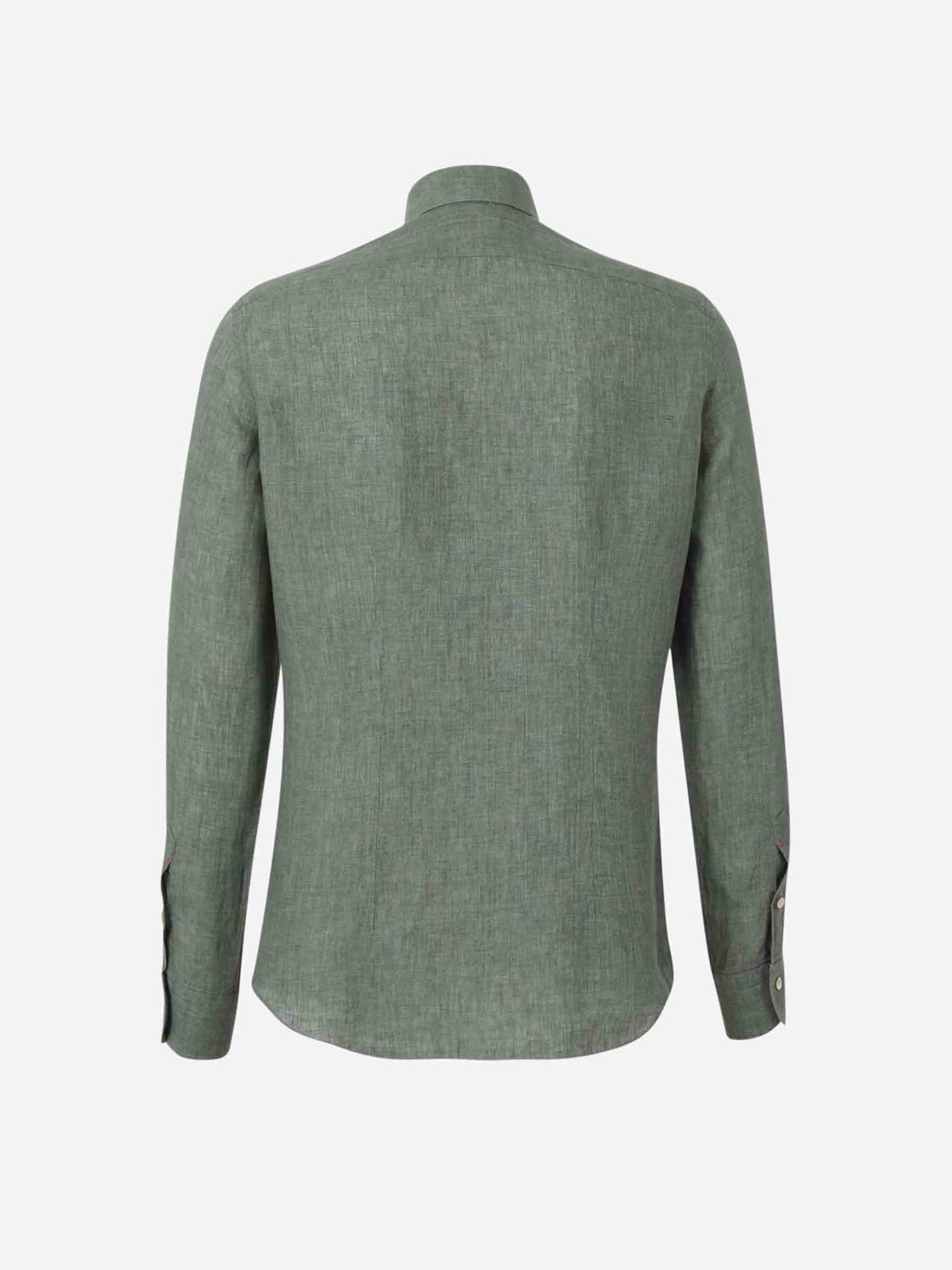 Santa Eulalia Hombre Barcelona Camisa Lisa Lino color Verde Oscuro sku 531-006442 03 - Foto 2