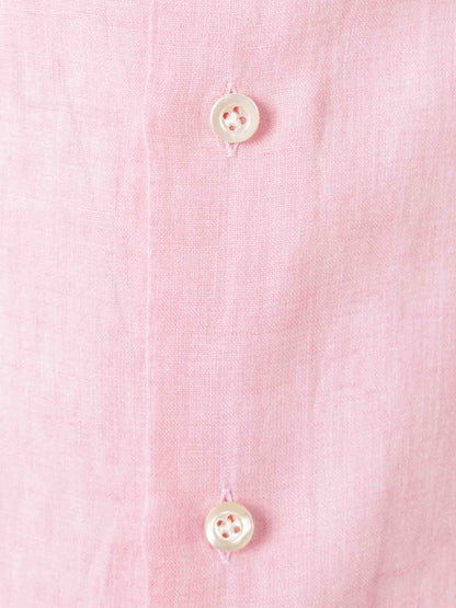Santa Eulalia Hombre Barcelona Camisa Lisa Lino color Rosa Palo sku 531-006442 04 - Foto 4