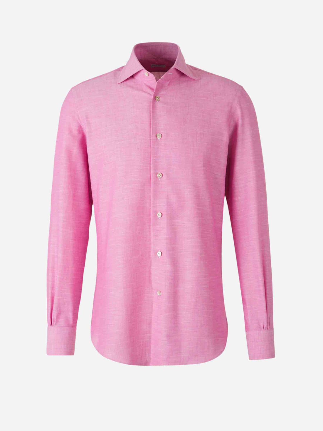 Outlet online Santa Eulalia Hombre Camisa Jaspeada Algodón color Rosa sku 531-006443 03 - Foto 1