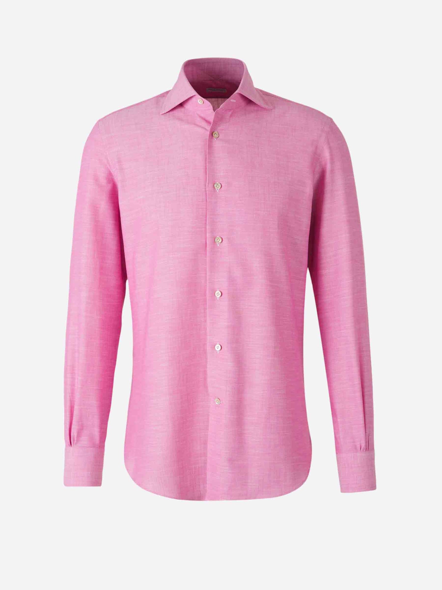 Outlet online Santa Eulalia Hombre Camisa Jaspeada Algodón color Rosa sku 531-006443 03 - Foto 1