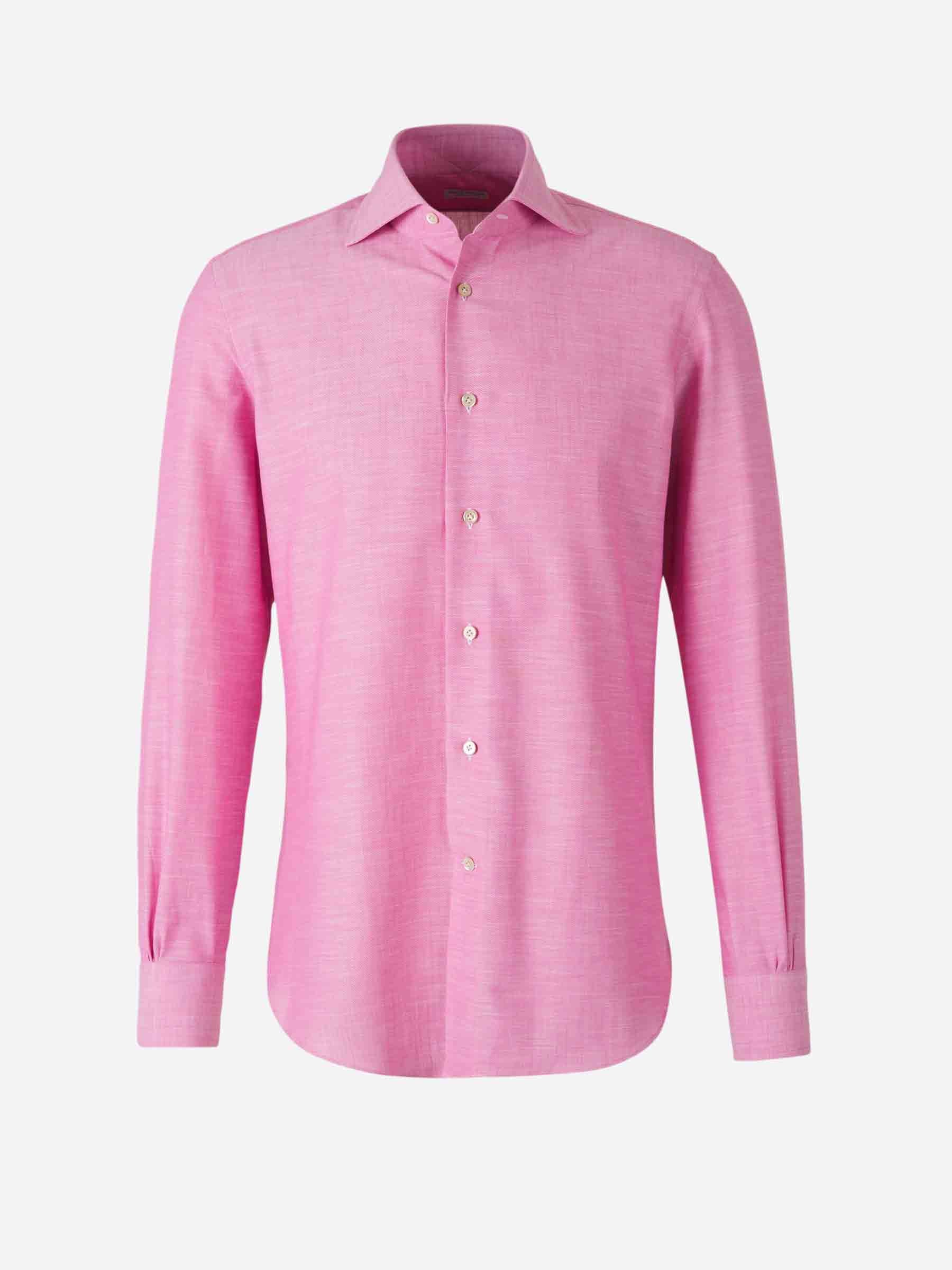 Outlet online Santa Eulalia Hombre Camisa Jaspeada Algodón color Rosa sku 531-006443 03 - Foto 1