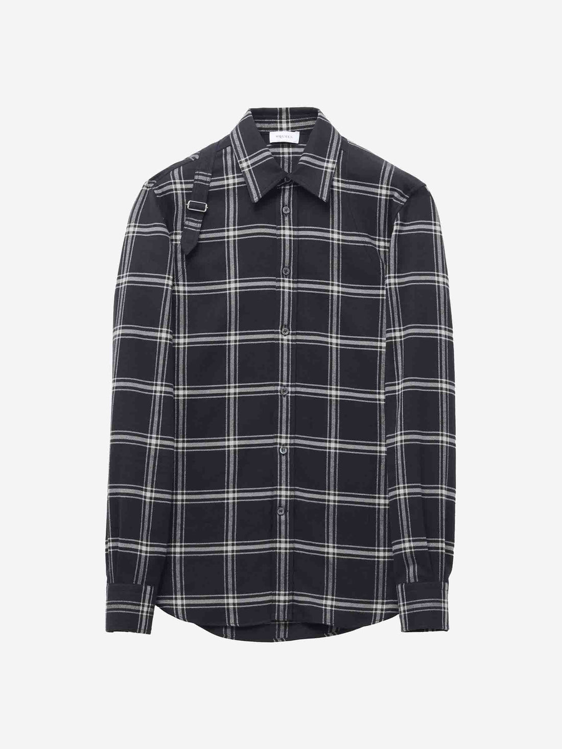 Alexander McQueen Hombre Barcelona Camisa Cuadros Arnés color Negro sku 531-006448 01 - Foto 1