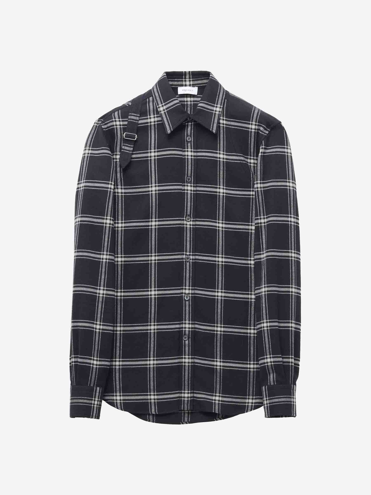 Alexander McQueen Hombre Barcelona Camisa Cuadros Arnés color Negro sku 531-006448 01 - Foto 1