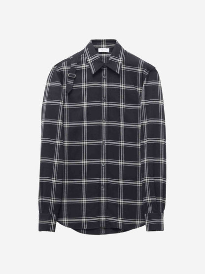 Alexander McQueen Hombre Barcelona Camisa Cuadros Arnés color Negro sku 531-006448 01 - Foto 1