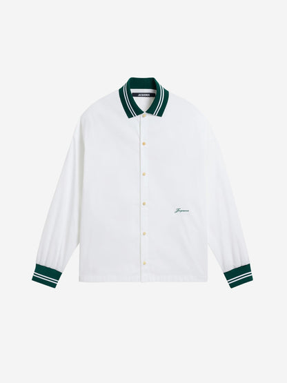 Jacquemus Hombre Barcelona Camisa Baseball Algodón color Blanco sku 531-006453 01 - Foto 1