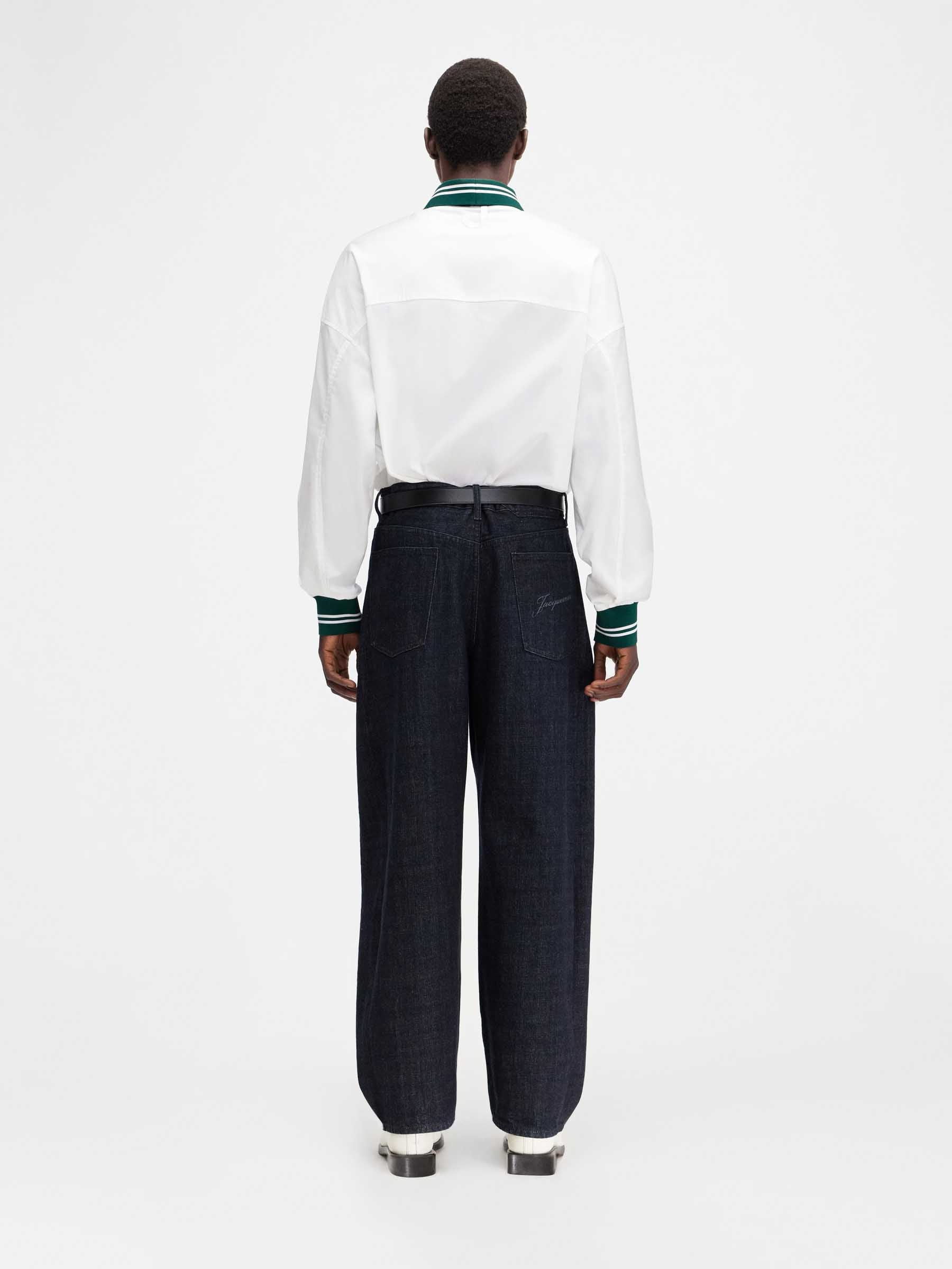 Jacquemus Hombre Barcelona Camisa Baseball Algodón color Blanco sku 531-006453 01 - Foto 3