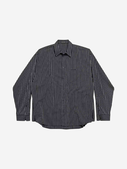 Outlet online Balenciaga Hombre Camisa Flatground Rayas color Negro sku 531-006454 01 - Foto 1