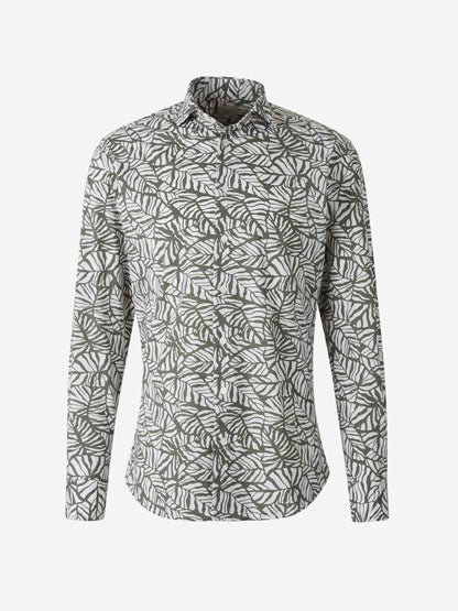 Traiano Milano Hombre Barcelona Camisa Motivo Floral color Verde sku 531-006458 01 - Foto 1