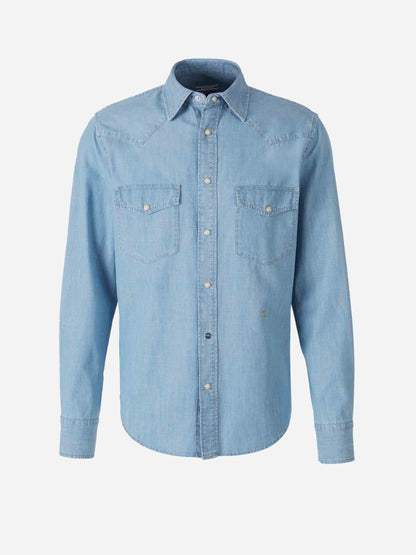 Jacob Cohën Hombre Barcelona Camisa Bolsillos Denim color Azul sku 531-006460 01 - Foto 1