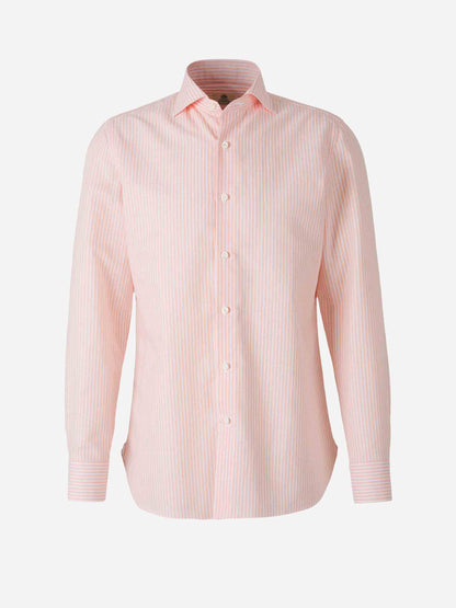 Borrelli Hombre Barcelona Camisa Rayas Algodón color Naranja Claro sku 531-006469 01 - Foto 1