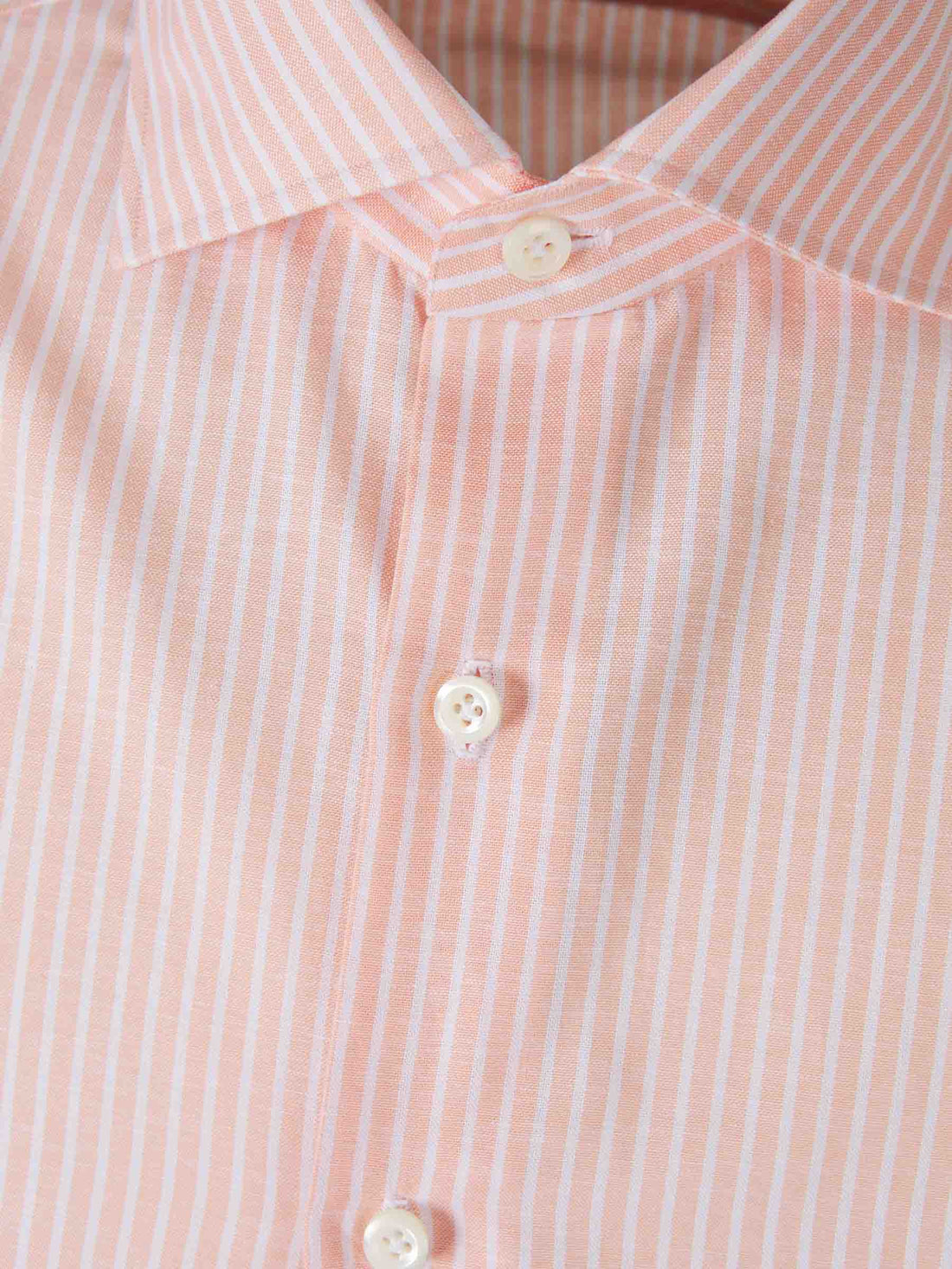 Borrelli Hombre Barcelona Camisa Rayas Algodón color Naranja Claro sku 531-006469 01 - Foto 2