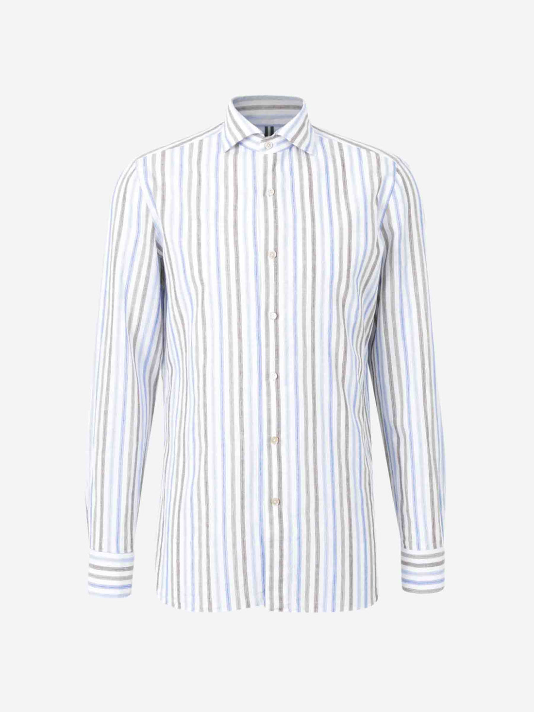 Borrelli Hombre Barcelona Camisa Motivo Rayas color Azul sku 531-006470 02 - Foto 1