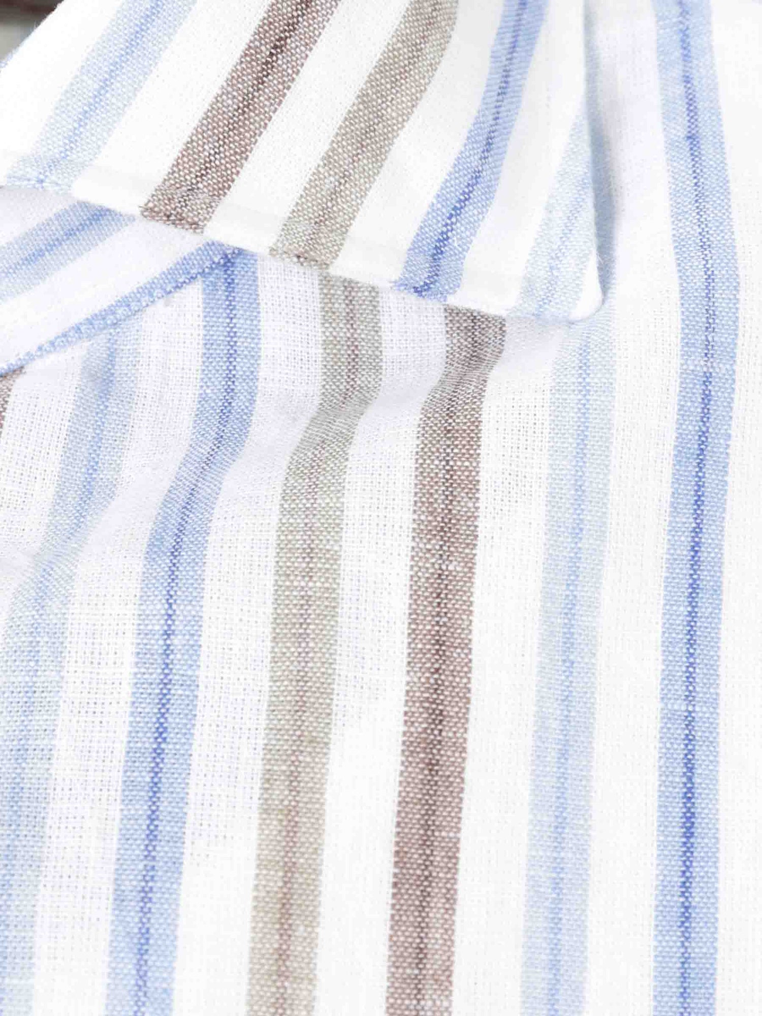 Borrelli Hombre Barcelona Camisa Motivo Rayas color Azul sku 531-006470 02 - Foto 3