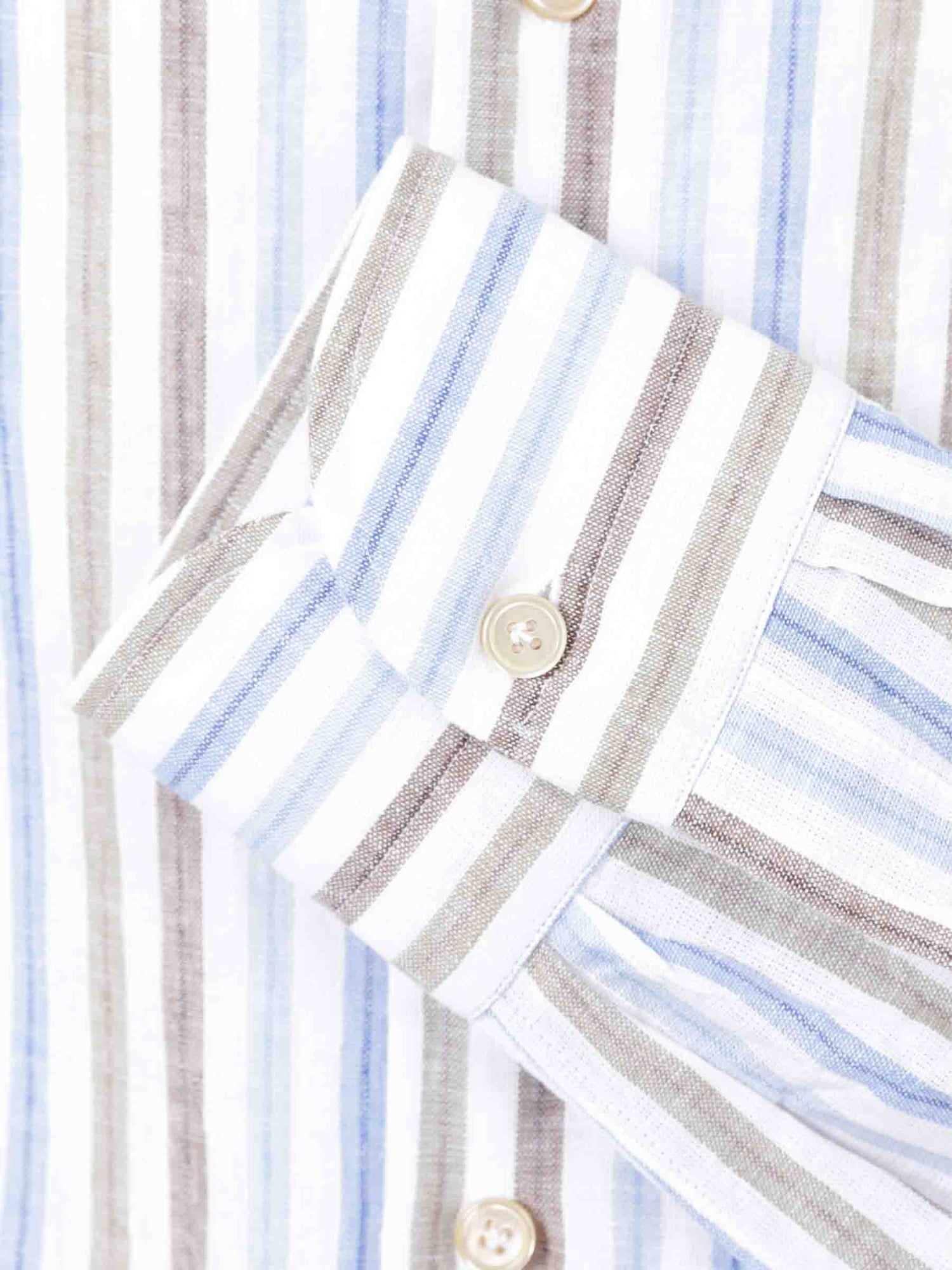 Borrelli Hombre Barcelona Camisa Motivo Rayas color Azul sku 531-006470 02 - Foto 4