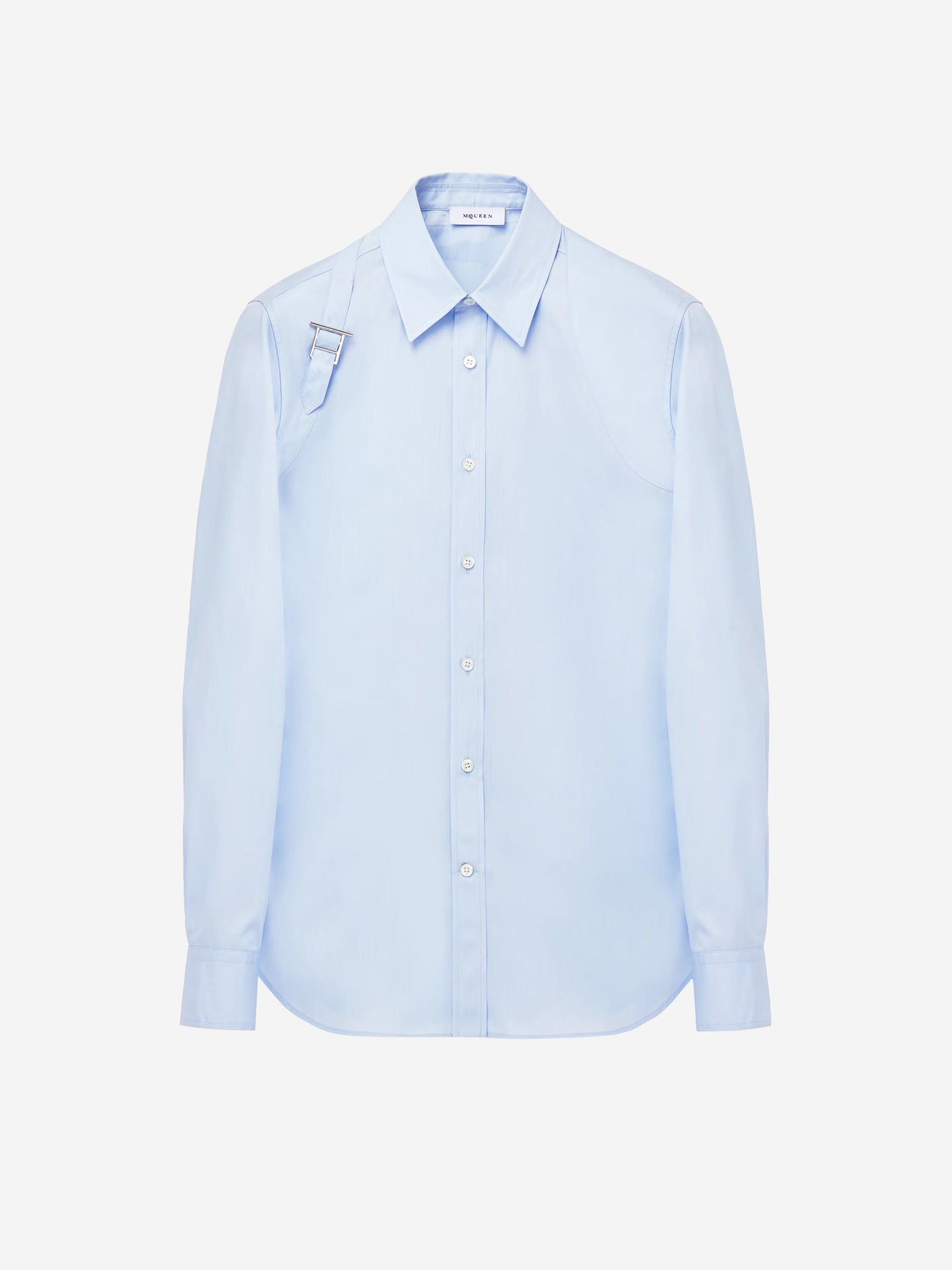 Alexander McQueen Hombre Barcelona Camisa Arnés Algodón color Azul Celeste sku 531-006477 01 - Foto 1