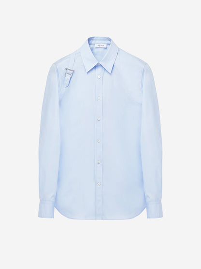 Alexander McQueen Hombre Barcelona Camisa Arnés Algodón color Azul Celeste sku 531-006477 01 - Foto 1