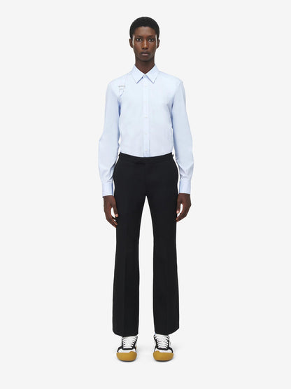 Alexander McQueen Hombre Barcelona Camisa Arnés Algodón color Azul Celeste sku 531-006477 01 - Foto 2