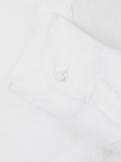 Vincenzo di Ruggiero Hombre Barcelona Camisa Lino Lisa color Blanco sku 531-006483 02 - Foto 4