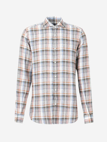 Vincenzo di Ruggiero Hombre Barcelona Camisa Motivo Cuadros color Naranja sku 531-006484 01 - Foto 1