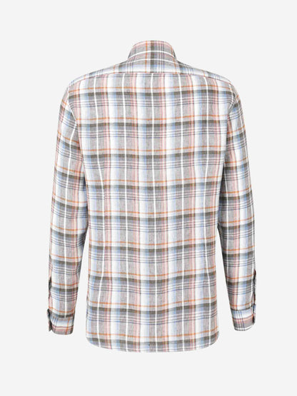 Vincenzo di Ruggiero Hombre Barcelona Camisa Motivo Cuadros color Naranja sku 531-006484 01 - Foto 2