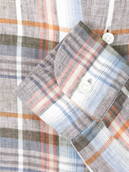 Vincenzo di Ruggiero Hombre Barcelona Camisa Motivo Cuadros color Naranja sku 531-006484 01 - Foto 4