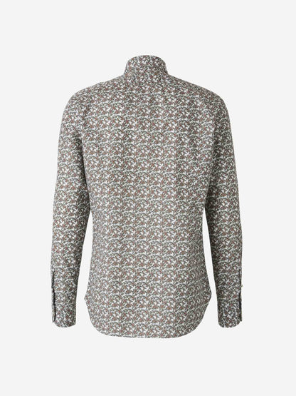 Vincenzo di Ruggiero Hombre Barcelona Camisa Estampado Algodón color Verde sku 531-006485 01 - Foto 2