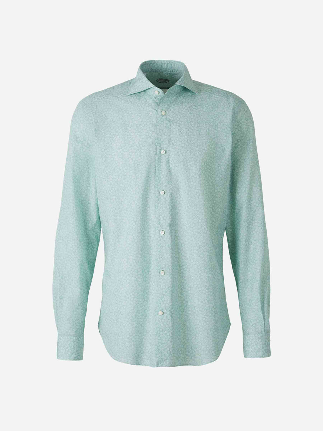 Vincenzo di Ruggiero Hombre Barcelona Camisa Floral Algodón color Verde Menta sku 531-006486 01 - Foto 1