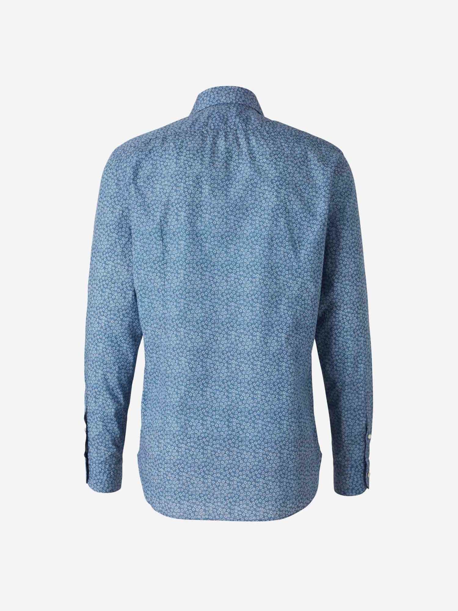 Vincenzo di Ruggiero Hombre Barcelona Camisa Floral Algodón color Azul Cobalto sku 531-006486 02 - Foto 2