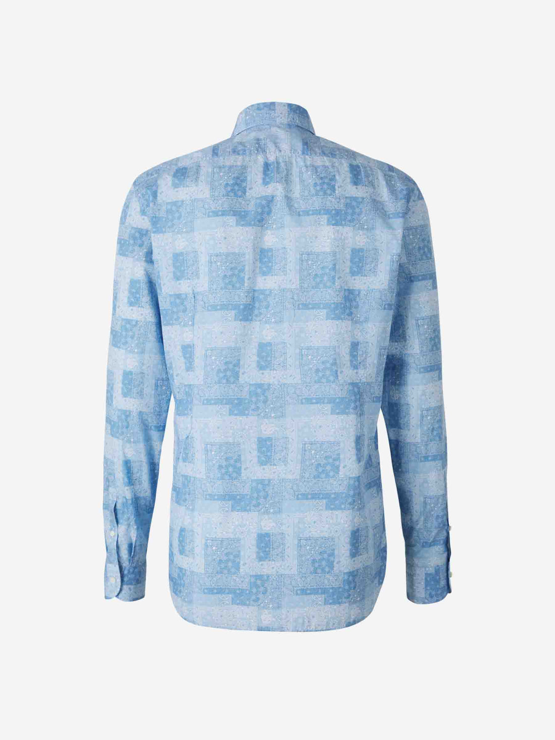 Vincenzo di Ruggiero Hombre Barcelona Camisa Paisley Algodón color Azul sku 531-006488 01 - Foto 2
