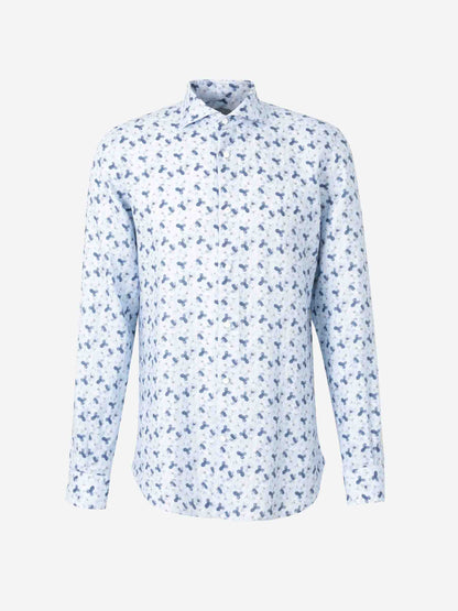 Vincenzo di Ruggiero Hombre Barcelona Camisa Motivo Floral color Azul sku 531-006490 01 - Foto 1