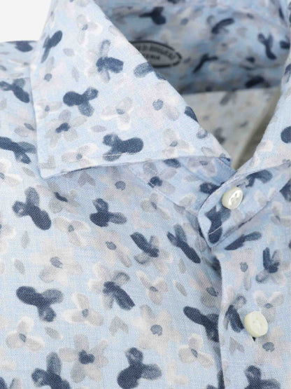 Vincenzo di Ruggiero Hombre Barcelona Camisa Motivo Floral color Azul sku 531-006490 01 - Foto 3