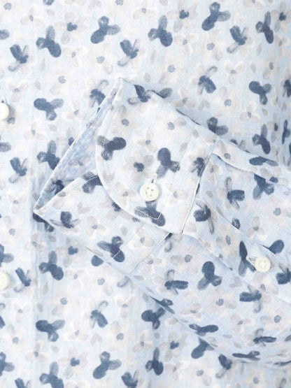 Vincenzo di Ruggiero Hombre Barcelona Camisa Motivo Floral color Azul sku 531-006490 01 - Foto 4