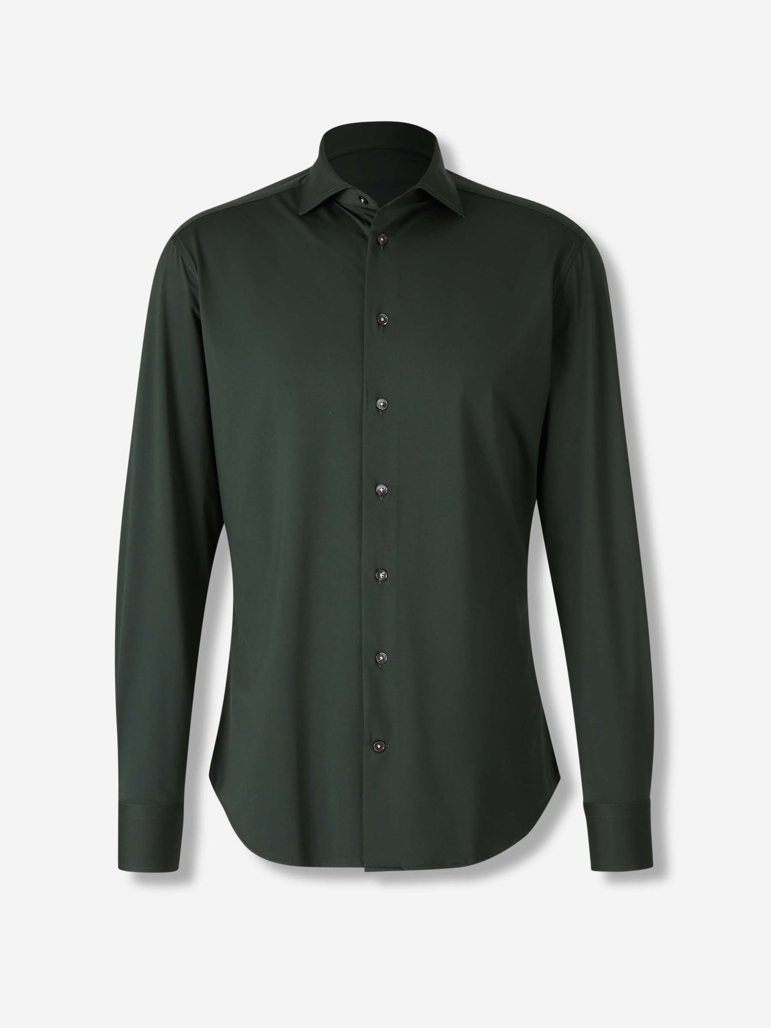 Outlet online Traiano Milano Hombre Camisa Vestir Lisa color Verde Oscuro sku 531-006503 01 - Foto 1