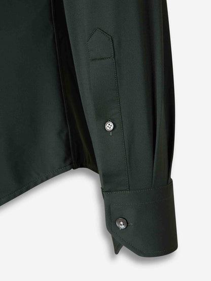 Outlet online Traiano Milano Hombre Camisa Vestir Lisa color Verde Oscuro sku 531-006503 01 - Foto 4