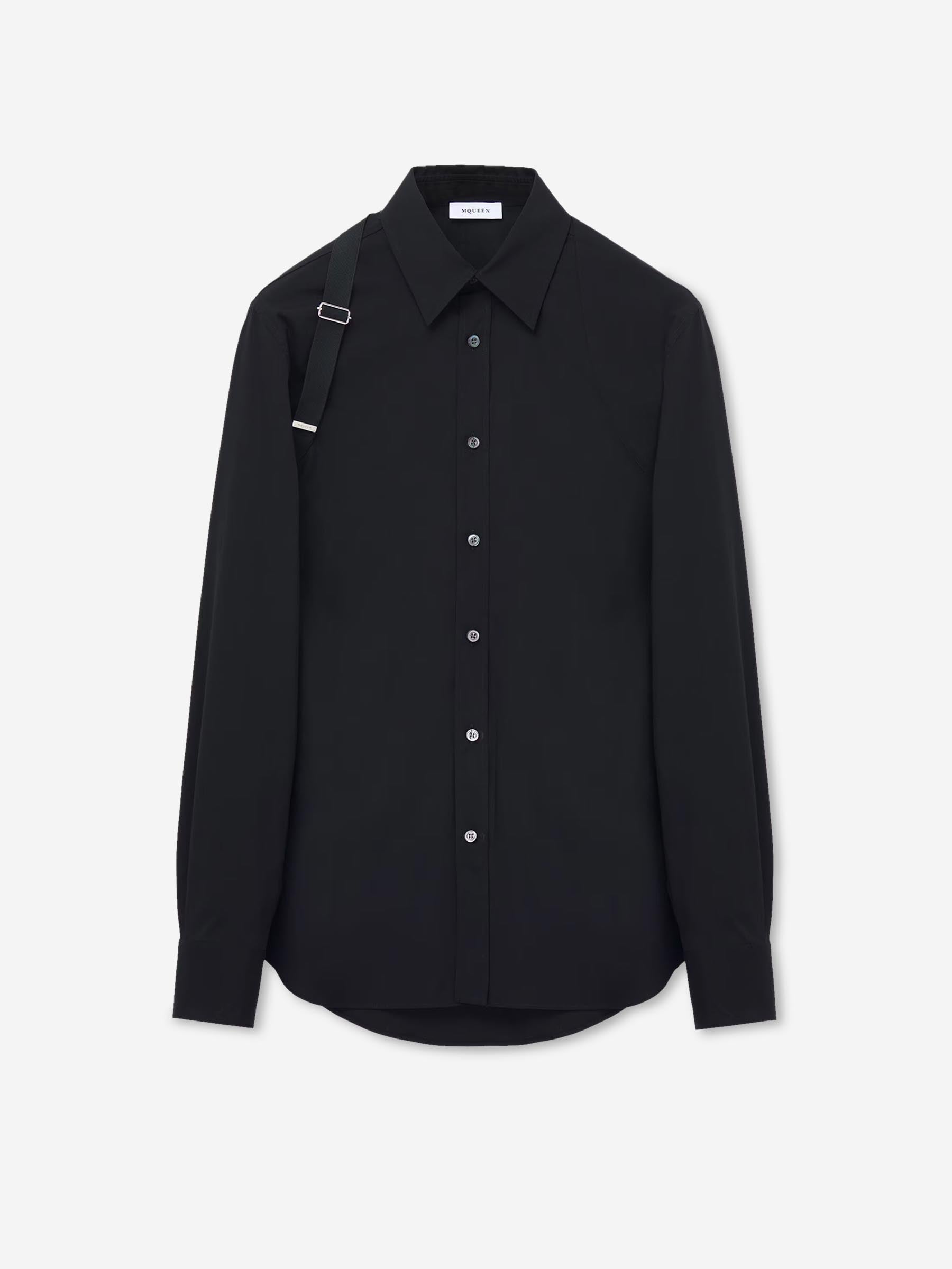 Outlet online McQueen Hombre Camisa Harness color Negro sku 531-006511 01 - Foto 1
