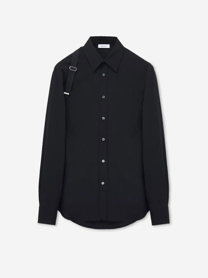 Outlet online McQueen Hombre Camisa Harness color Negro sku 531-006511 01 - Foto 1
